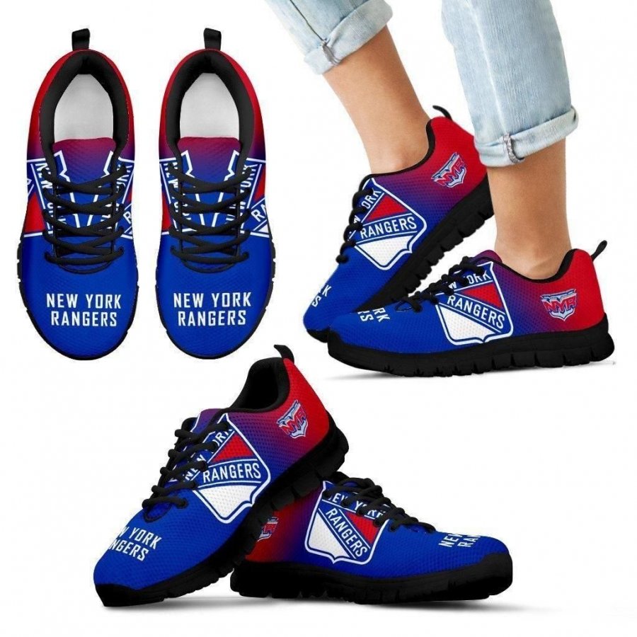 Colorful Unofficial New York Rangers Sneakers #159