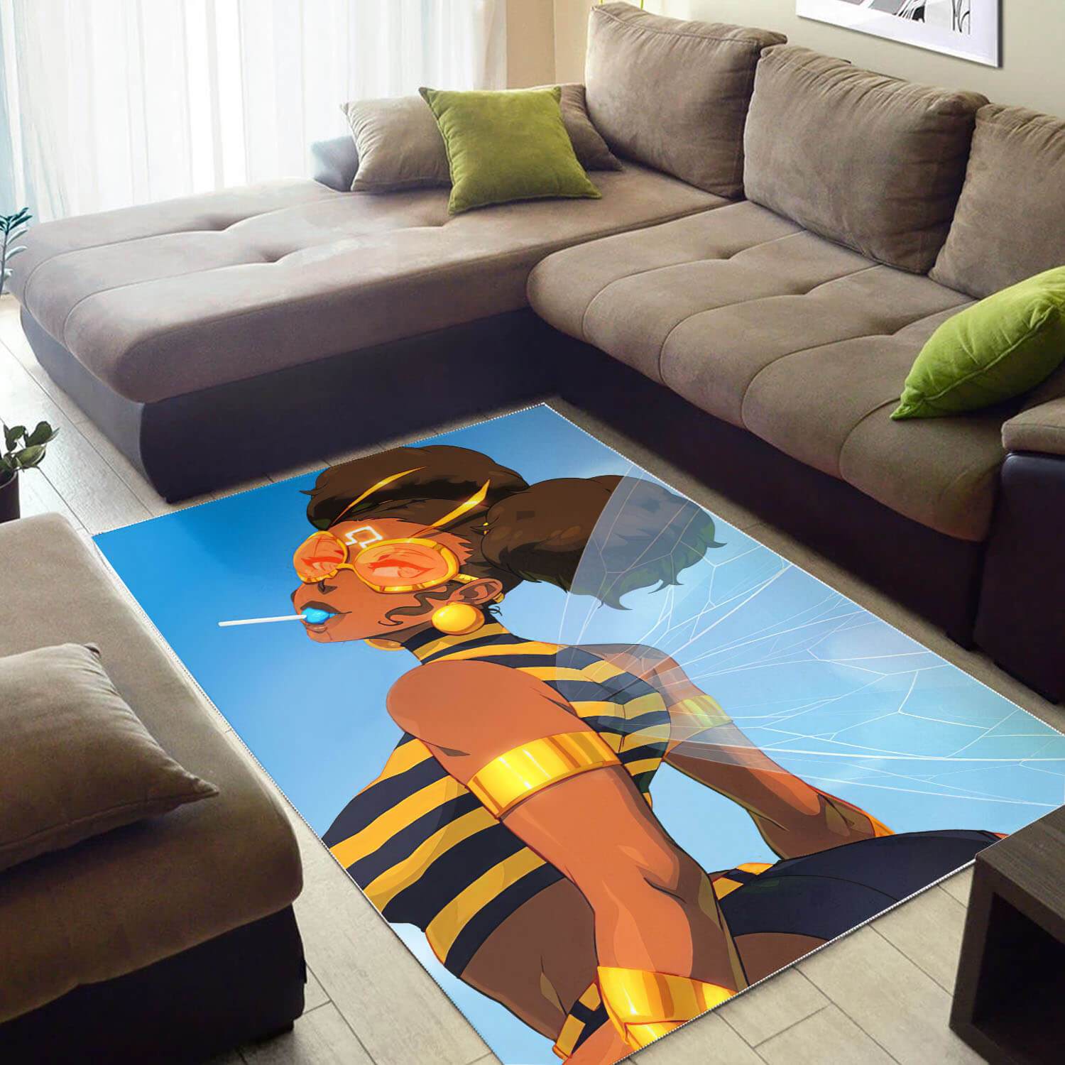 Afrocentric Rugs Pretty Melanin Girl African Carpet African Themed Living Room WBG43987