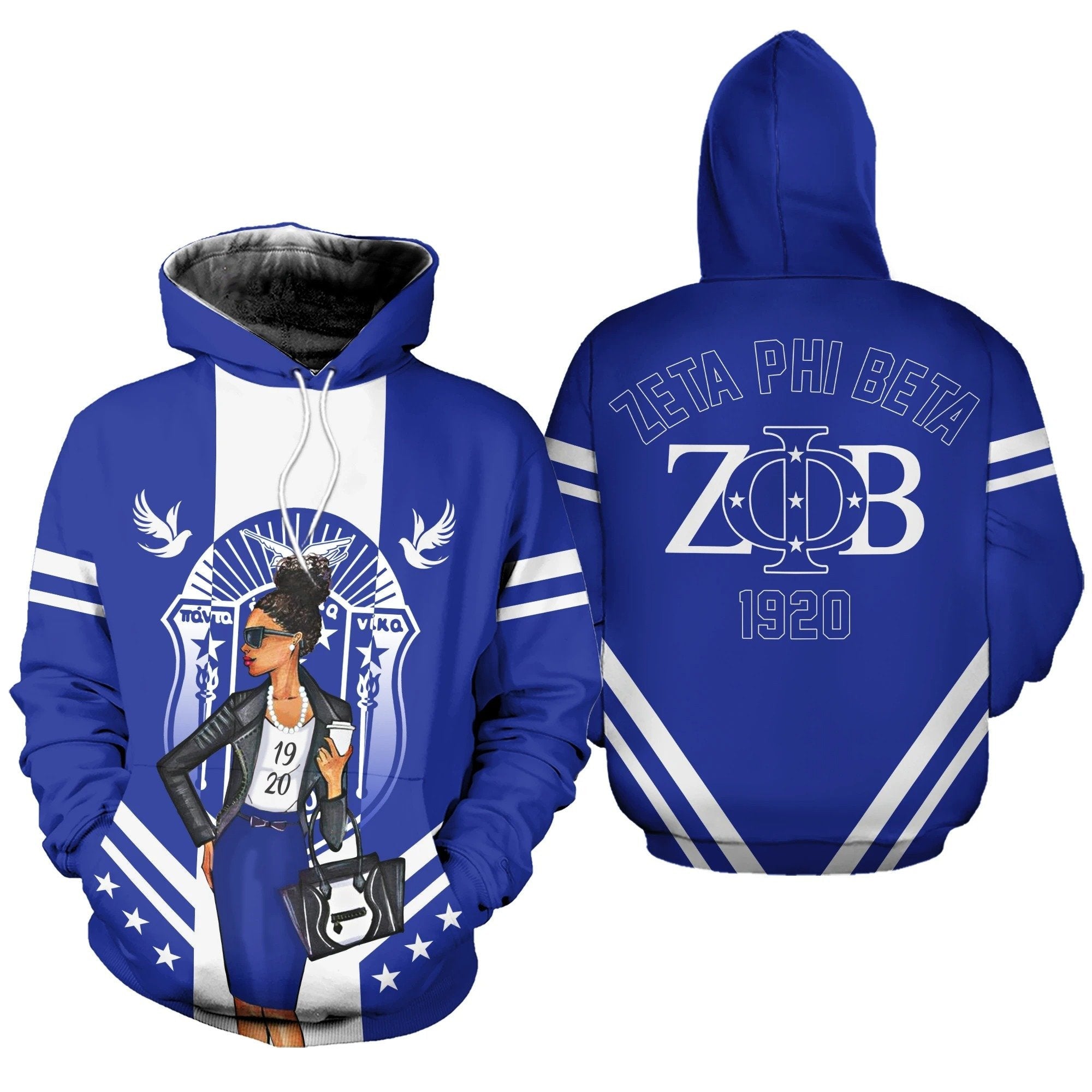 Sorority Hoodie – Lux Zeta Phi Beta Modern Girl Hoodie