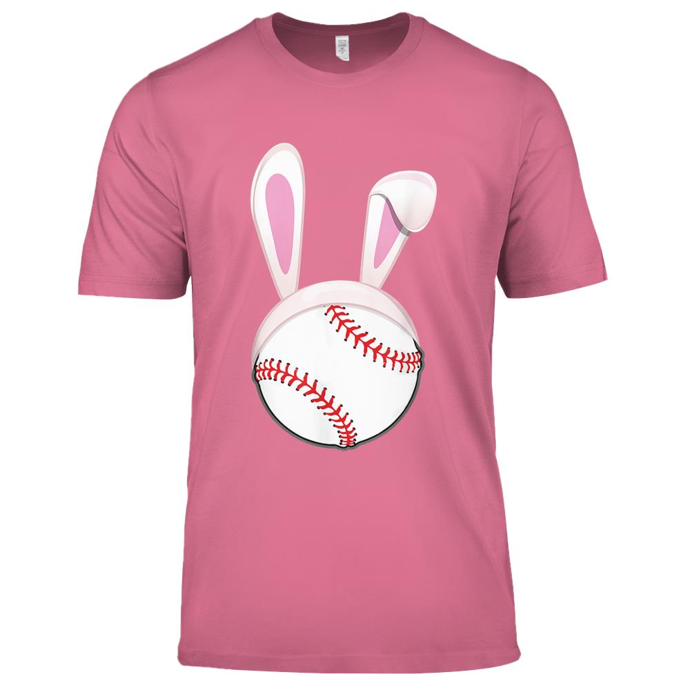 Baseball Easter Bunny Ears Rabbit Spring Holiday Player Premium T Shirts