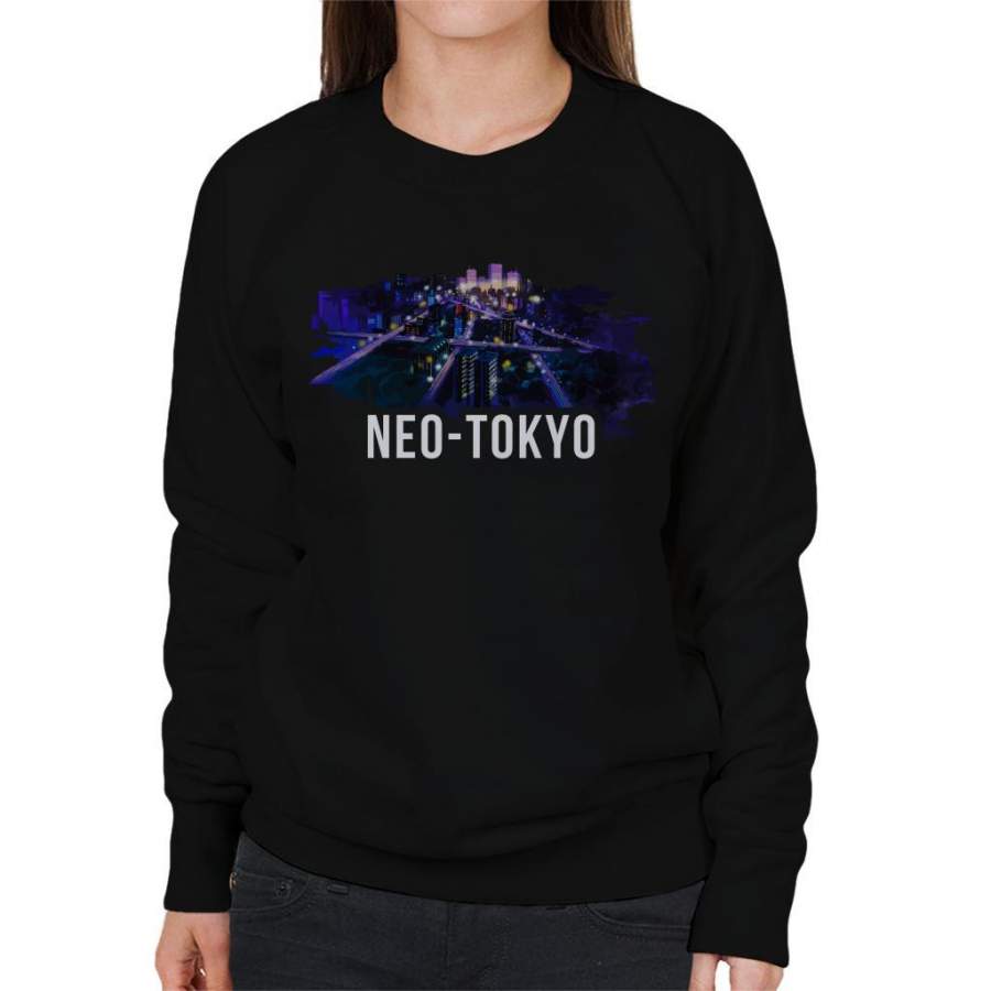 Akira Neo Tokyo Birds Eye View Women’s Sweatshirt