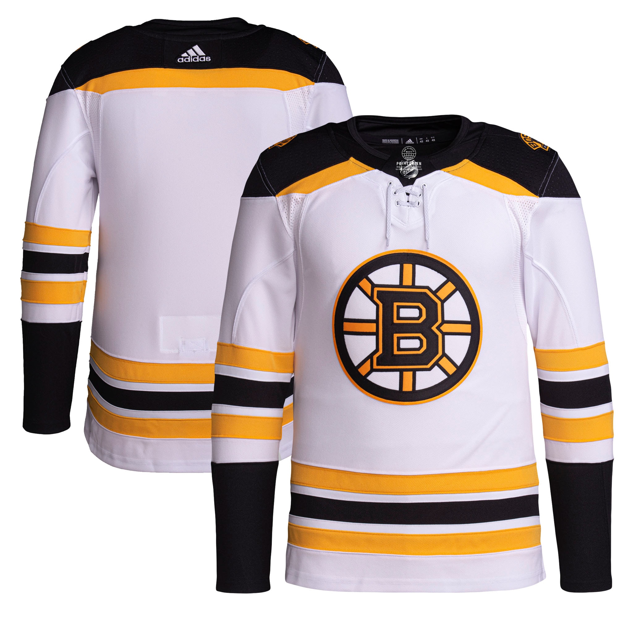 Boston Bruins Men's Away Primegreen Authentic Jersey – White