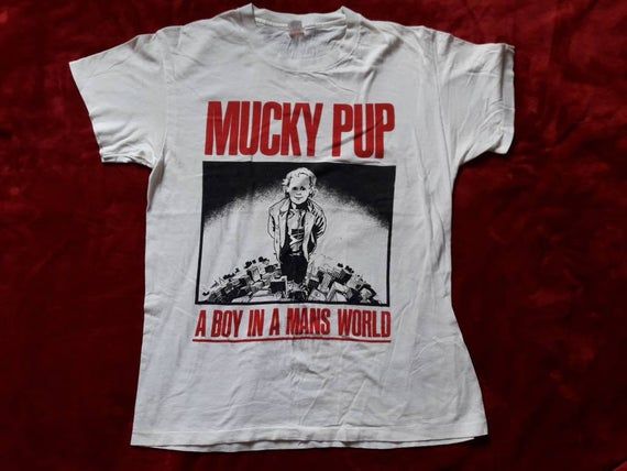 Vintage Rare 1989 Mucky Pup T Shirt Vtg 80s 1980s Crossover Thrash Metal Tee Tshirt Cro Mags D R I Cryptic Slaughter Leeway Terror