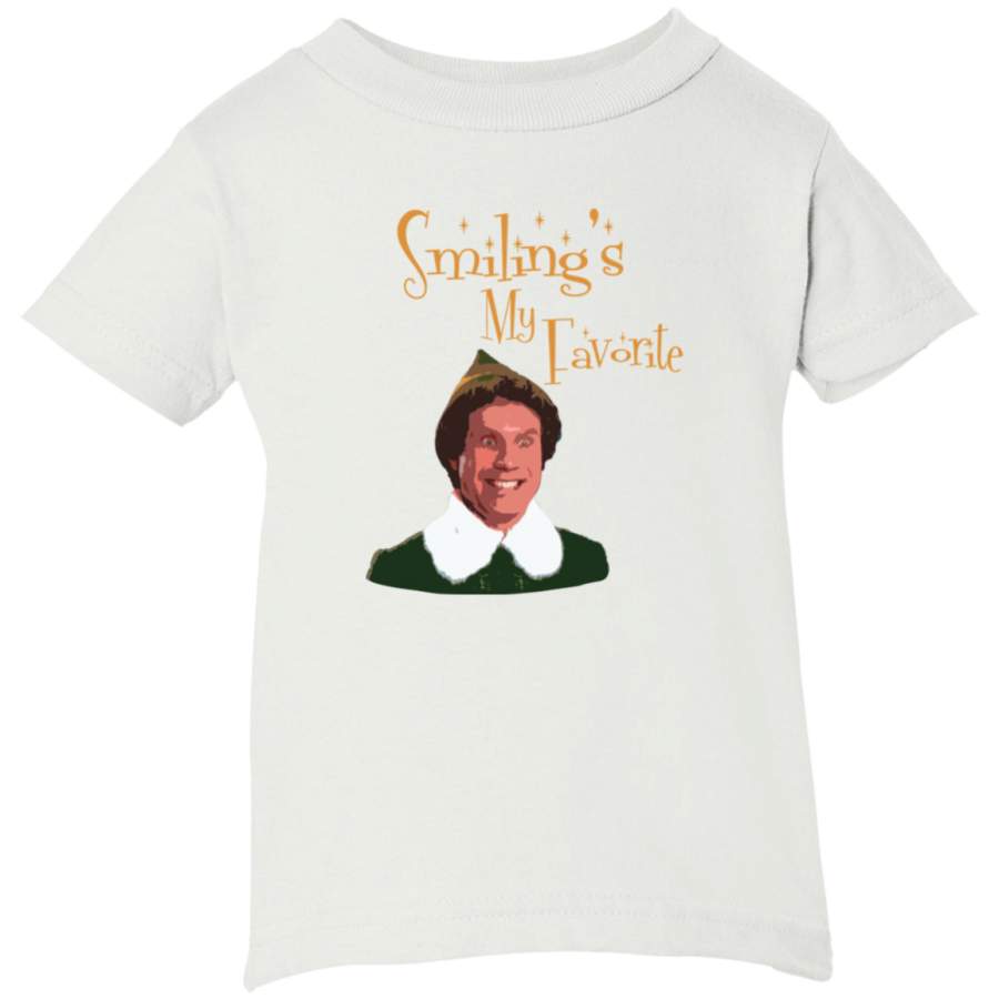 AGR Buddy The Elf – Smiling’s My Favorite Infant Short Sleeve T-Shirt