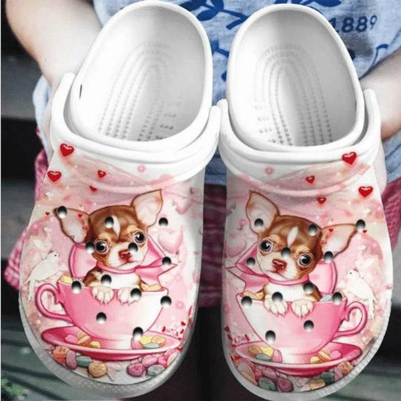 Chihuahua Sweetie Personalized Gift For Lover Rubber clog Shoes Comfy Footwear