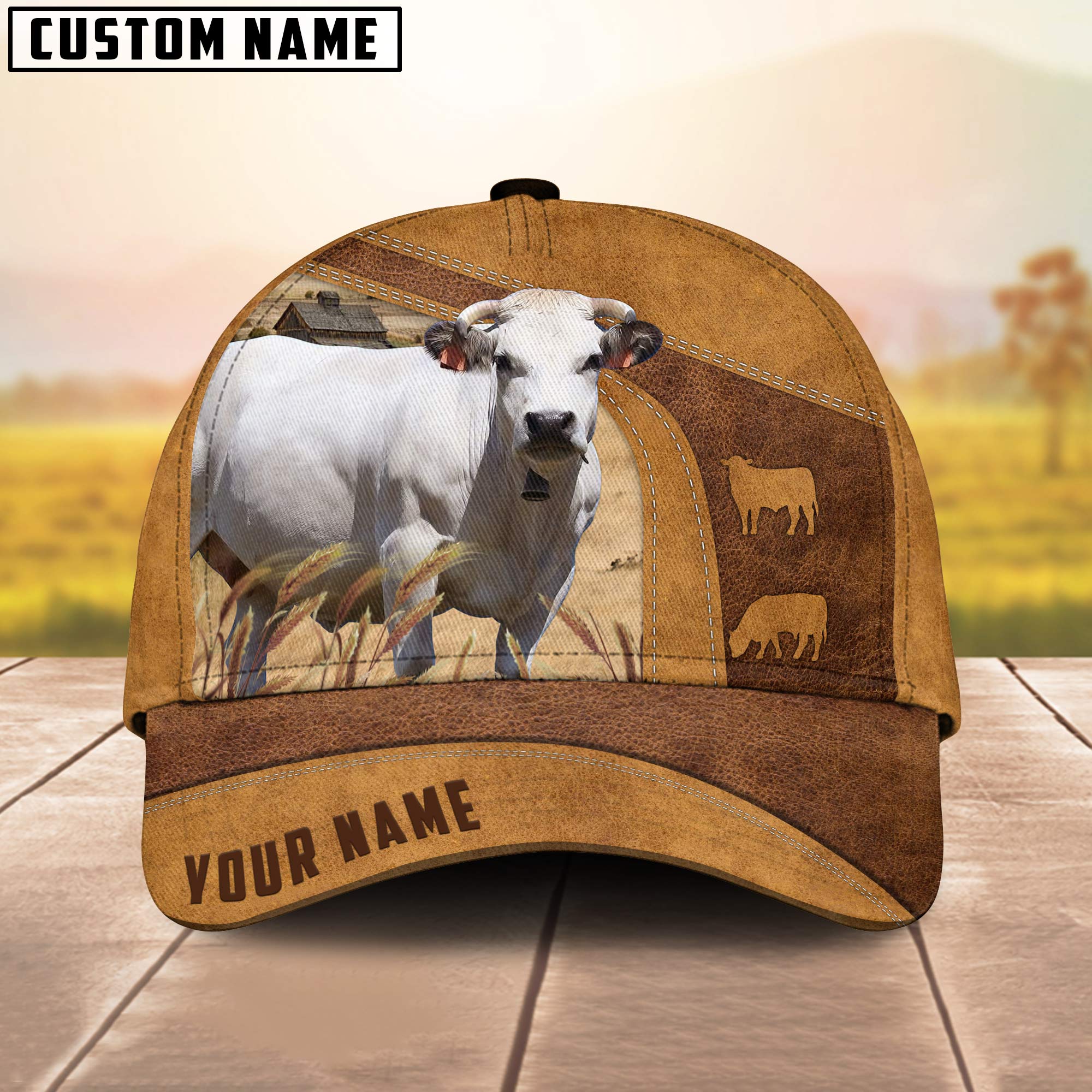 Custom Name Piedmontese Cap, Cattle Hat, Farm Baseball Hat, Cap Hat For Farmer Farm Lover