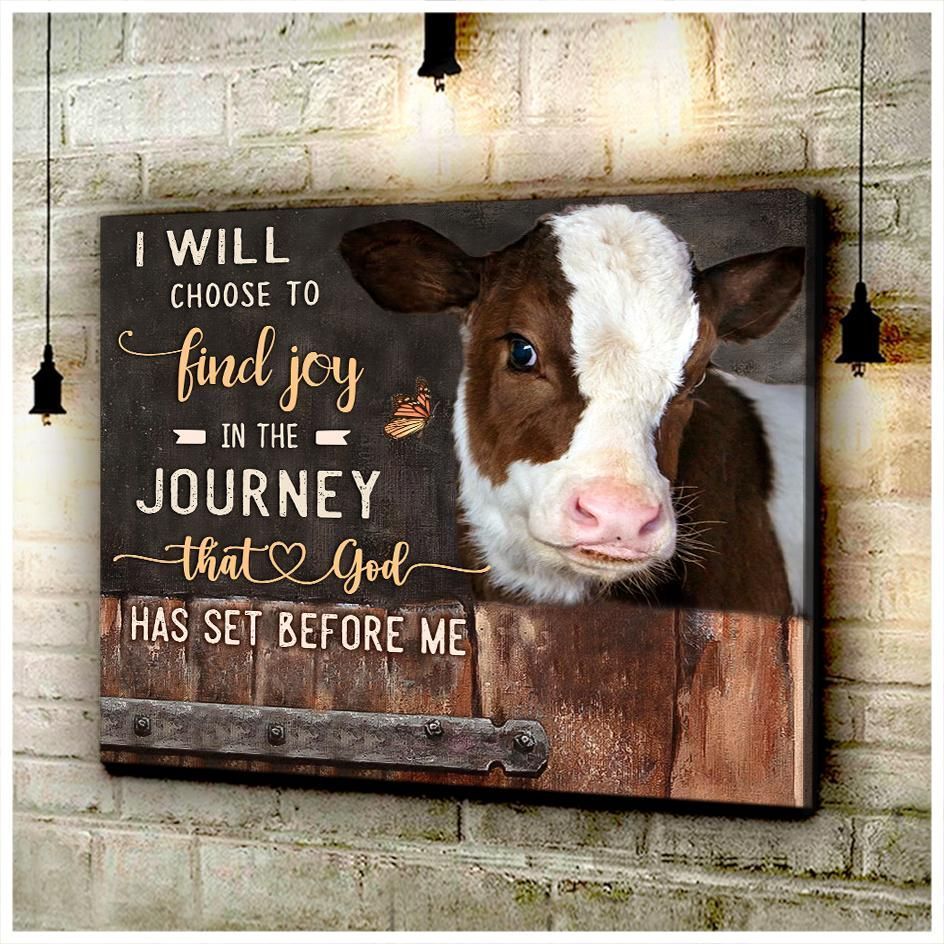 Canvas – Cow – I Will Choose Gift For Family, Wall Art Decor, Canvas Print, Home Decor