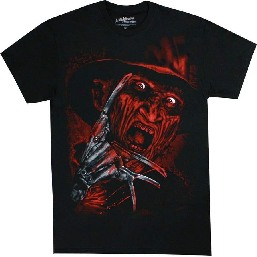Nightmare on Elm Street Freddy Krueger Airbrushed Face Men’s Shirt