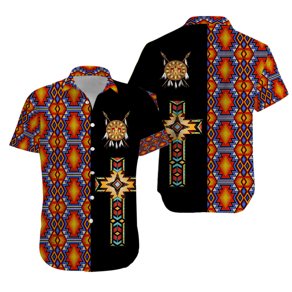 Native American Navajo Cross Heritage Hawaii Shirt Ha51056