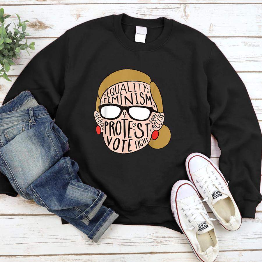 Notorious RBG Ruth Bader Ginsburg Feminist Gift Equal Rights  Sweatshirt