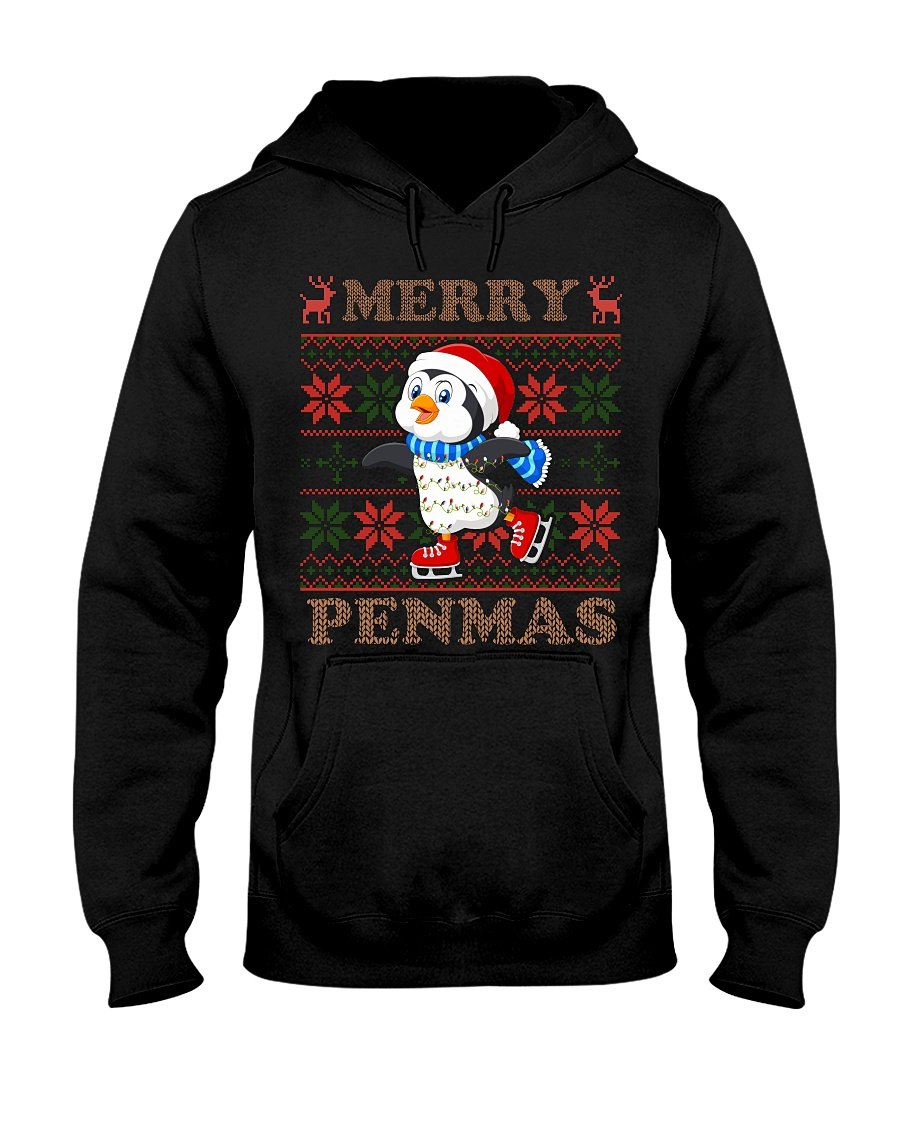 Merry penmas – Standard Hoodie, gift for you, gift for him, gift for her, christmas gift for penguin lover, gift for penguin lover,  holiday gift 120