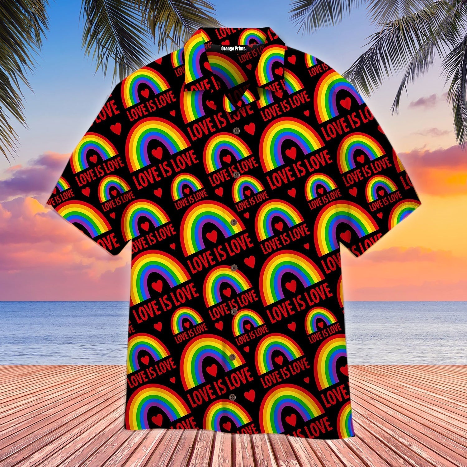 Love Is Lgbt Pride Aloha Hawaii Shirts For Men Women Ha91341