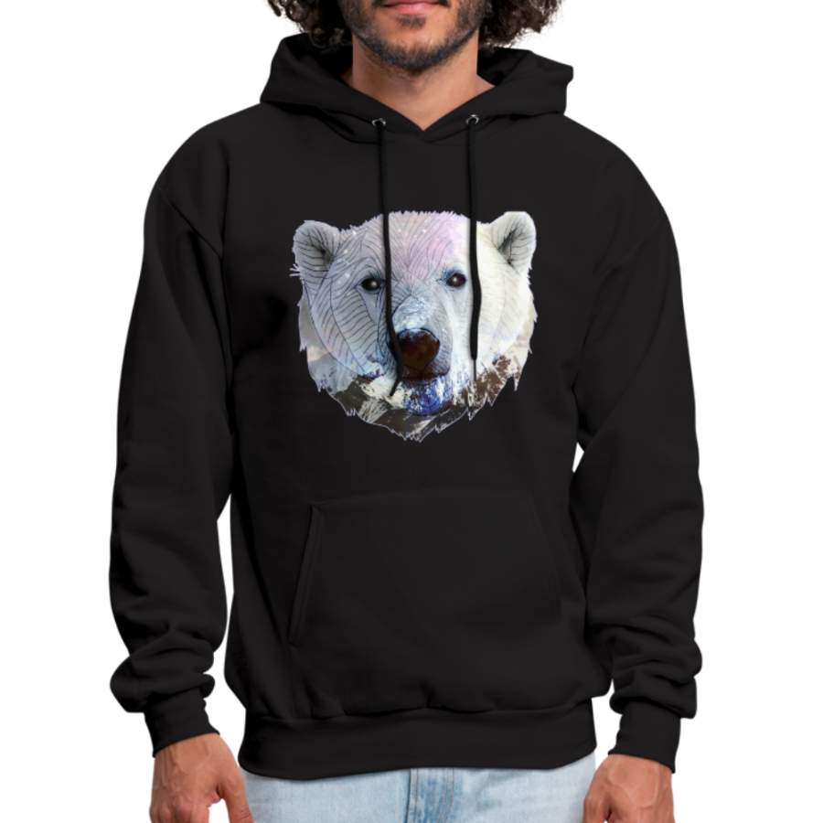 Polar bear hoodie – Animal Face Hoodie