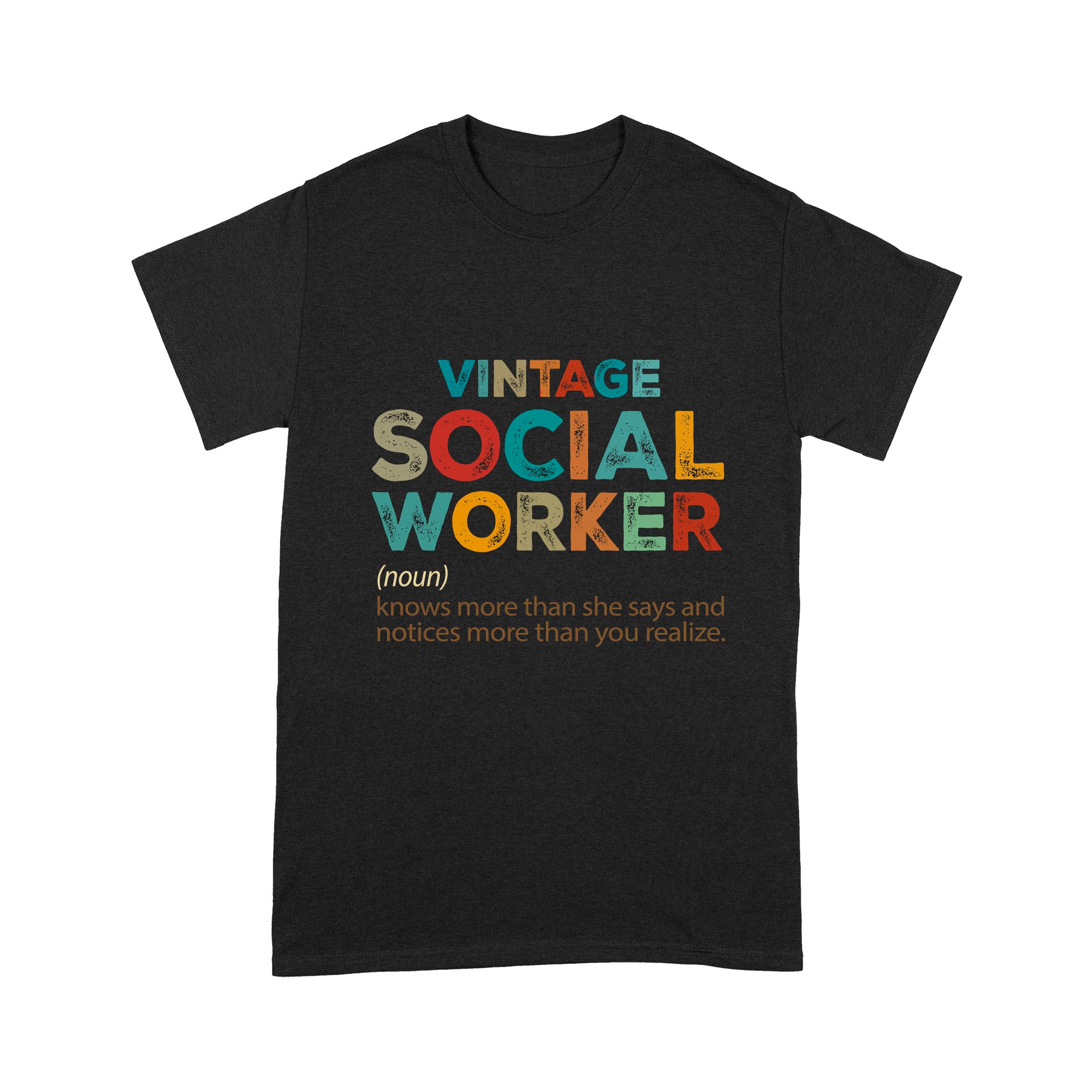 Vintage Social Worker Definition – Standard T-shirt