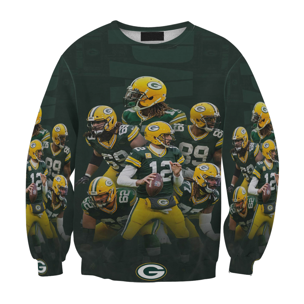 Green Bay Packers Player Team V10 Gift For Fan 3D Full Printing Sweatshirt