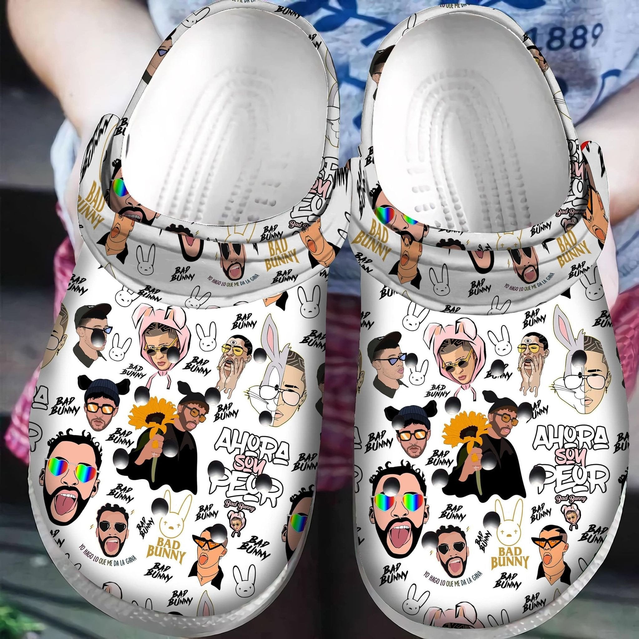 Soy Peor Bad Bunny For Men And Women 3D Crocband Clog