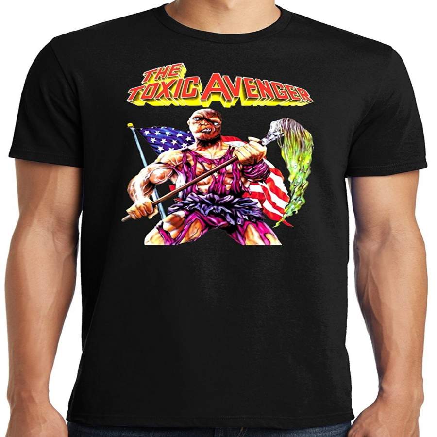 Fashion Personality Pattern Cotton Men’S T-Shirt Big And Tall King Size Toxic Avenger Movie Poster T-Shirt Mens Funny Tshirts