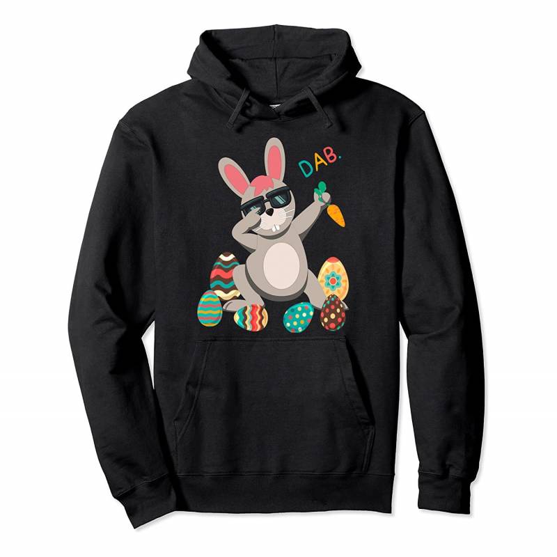 Cool Dabbing Easter Rabbit Tee Eggs Dab Hunting Bunny Pullover Hoodie