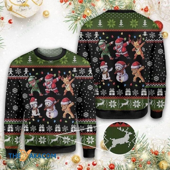 Awesome Santa Claus Snowman Reindeer Gift For Christmas Ugly Christmas Sweater