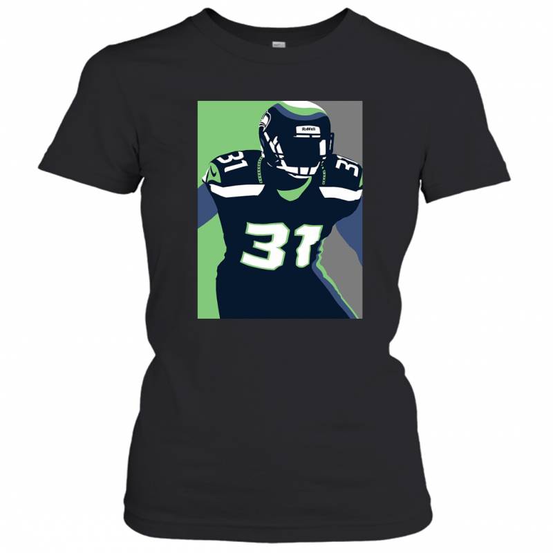 Seattle Seahawks Kam Chancellor Portrait Sports Women’s T-Shirt