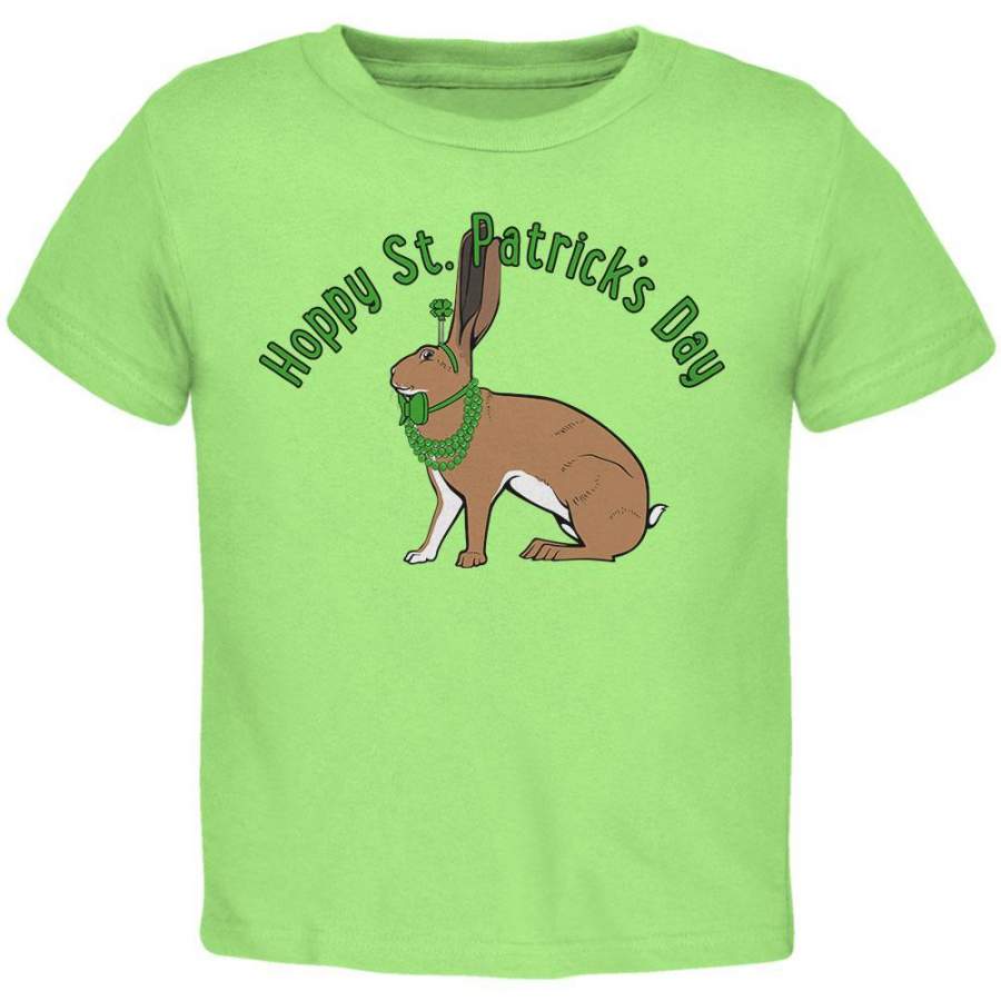 St. Patrick’s Day Irish Hare Rabbit Pun Toddler T Shirt