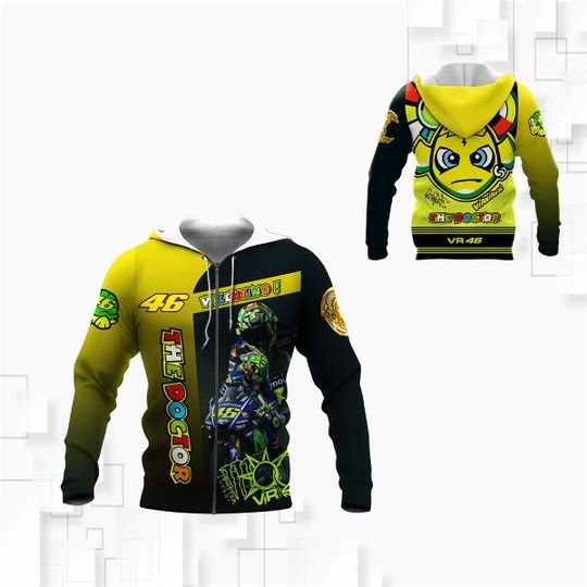Valentino 46 The Doctor 3D Shirt, Hoodie
