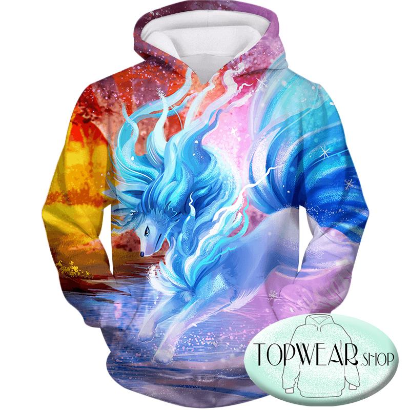 Pokemon Hoodies – Pokemon Alolan Ninetails 3D Hoodie