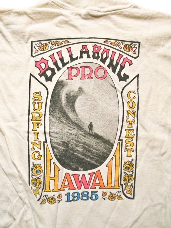 Billabong Pro Surfing Contest Hawaii 1985 Vintage Shirt Outfit