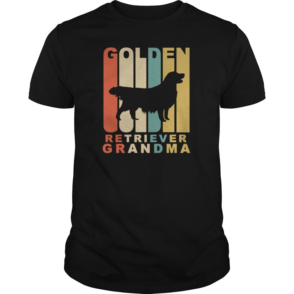 Vintage Retro Golden Retriever Grandma Dog Gift Dog Lovers T shirt