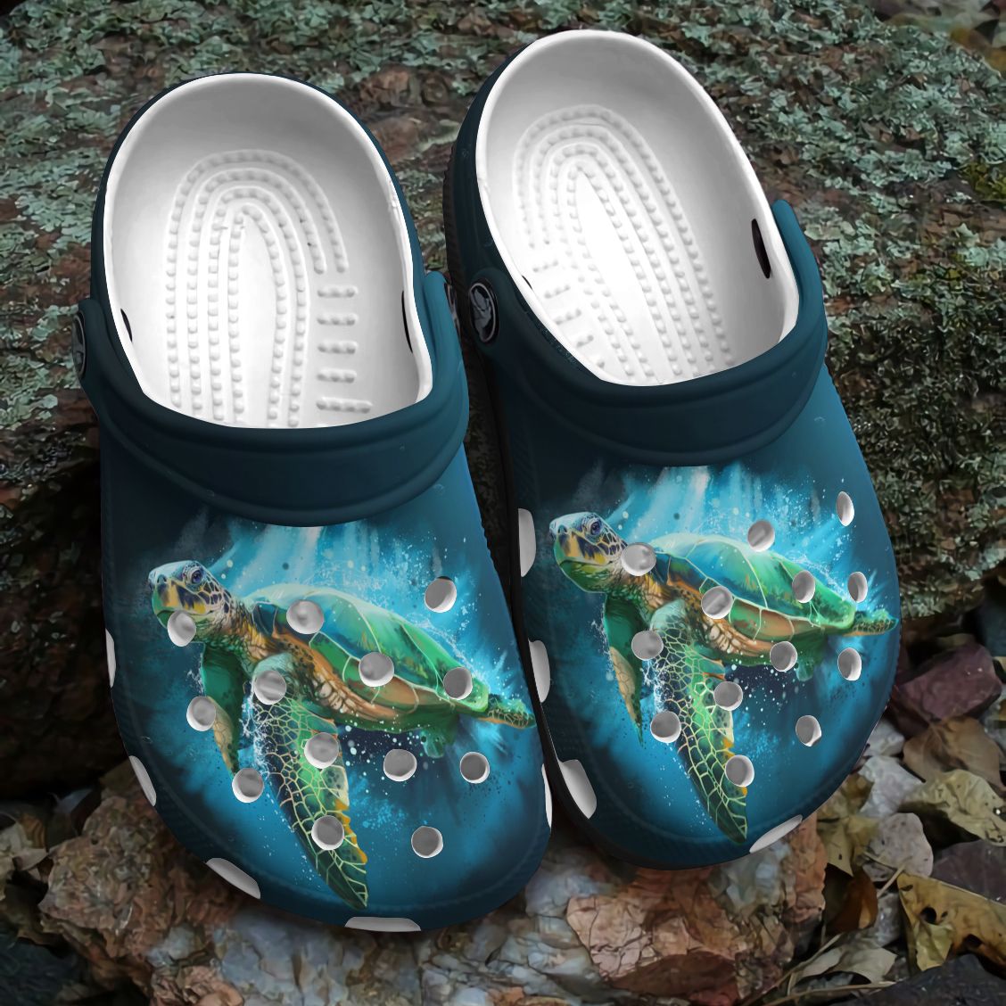 Sea Turtle Personalized Clog, Custom Name, Text, Color, Number Fashion Style For Women, Men, Kid, Print 3D Life Is Like The Ocean