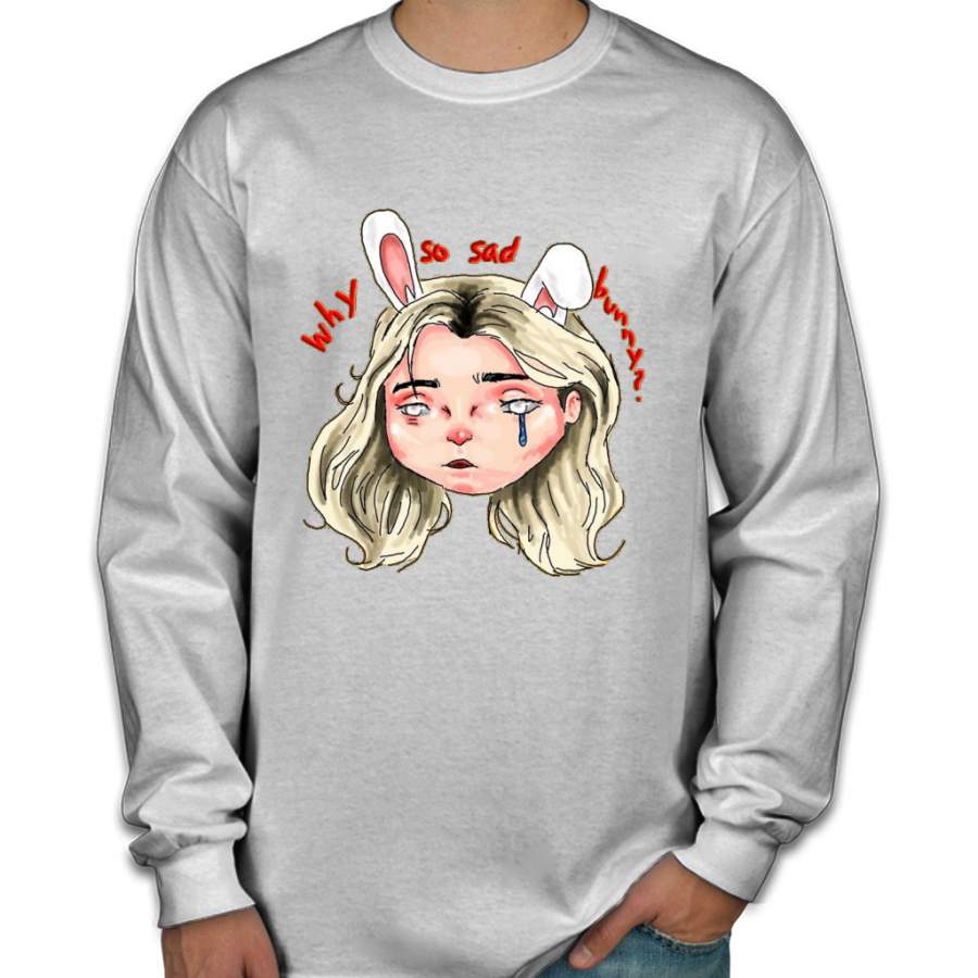 Why SO Sad Bunny? Ver.2 Men Long Sleeve Shirt