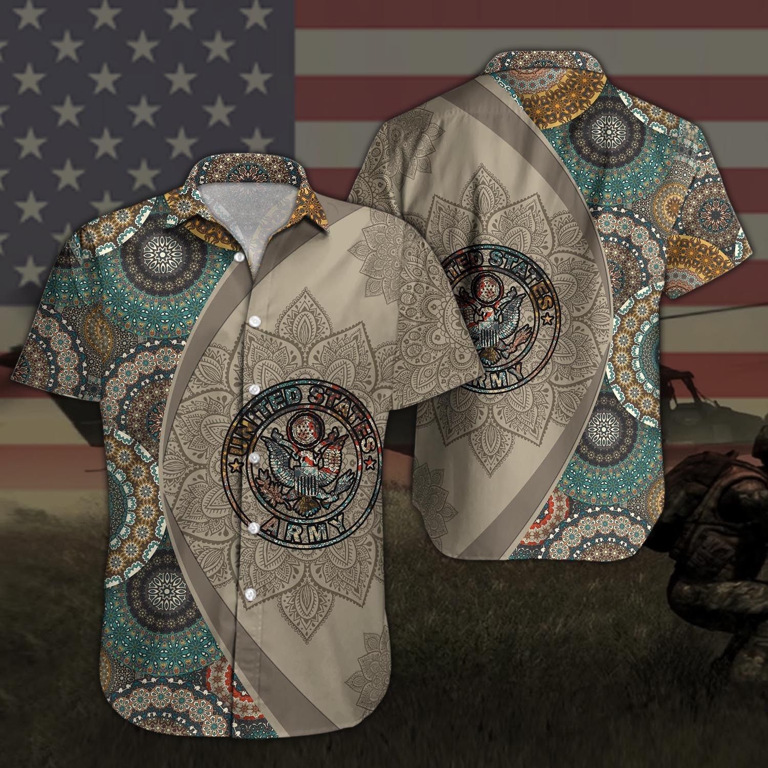 US ARMY BUTTON SHIRT TT MCL252007A36BV