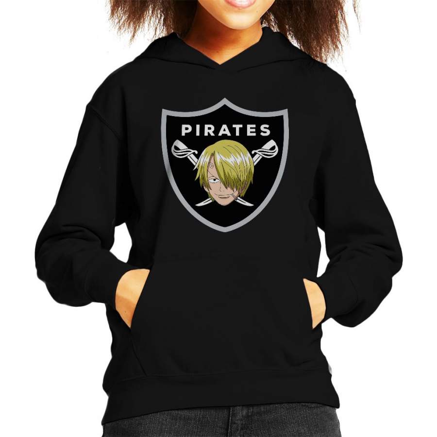 One Piece Vinsmoke Sanji Raiders Logo Kid’s Hooded Sweatshirt