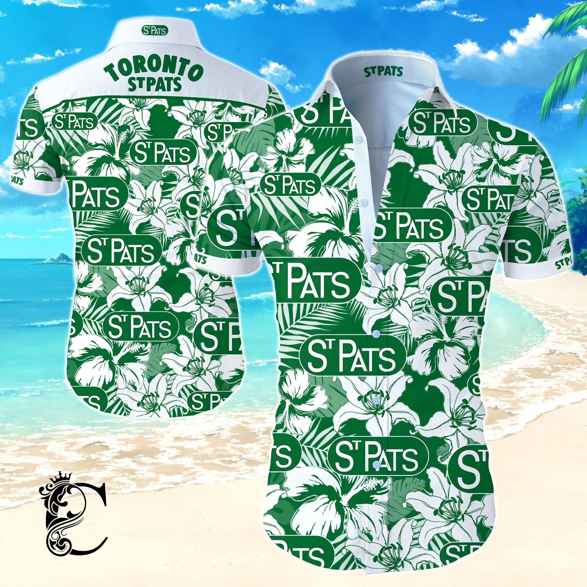 Beach Shirt Toronto St Patricks Hawaiian Shirt- Chillicothemall