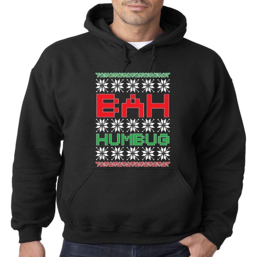 Bah Humbug Christmas Scrooge Ugly Hoodie