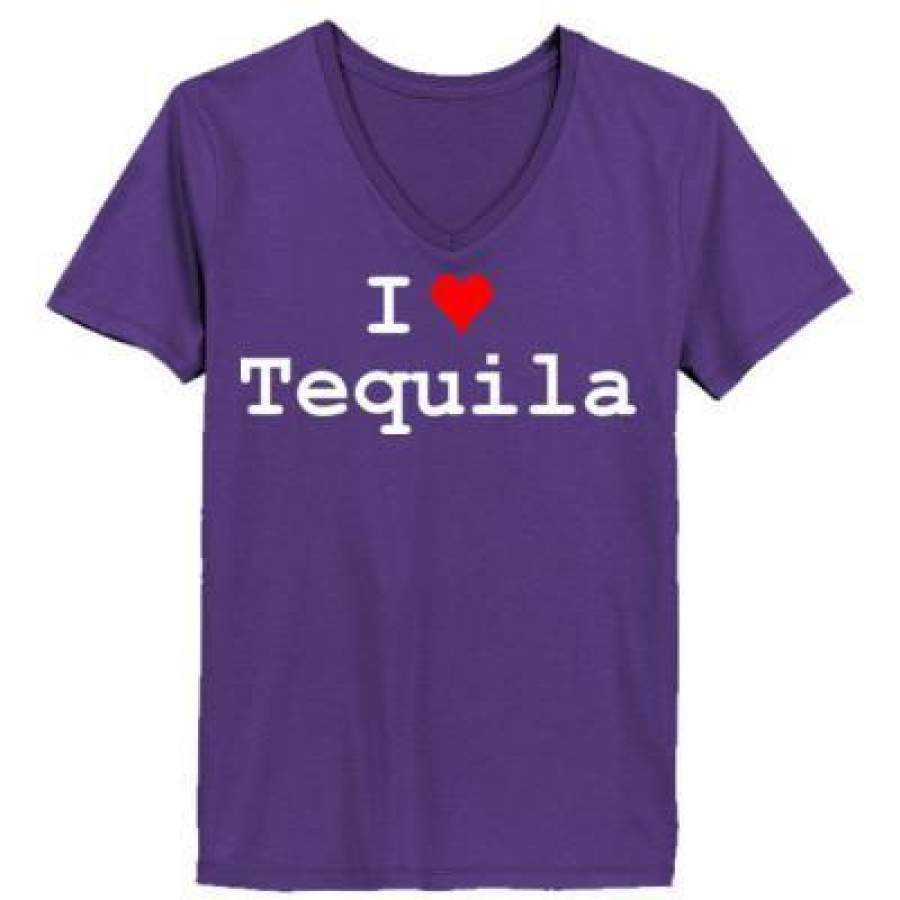 AGR I Love Tequila – Ladies’ V-Neck T-Shirt