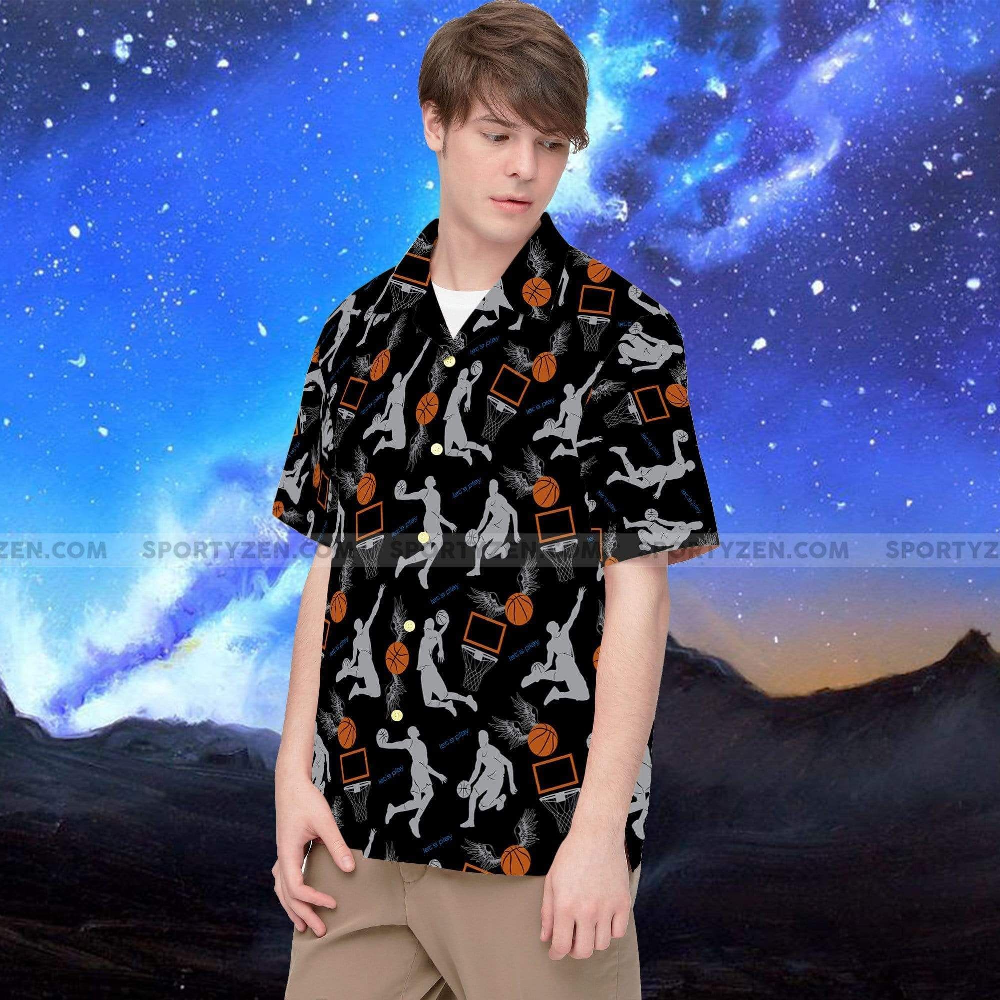 Discover Cool Hawaii Aloha Shirts Basketball Player Ha15002