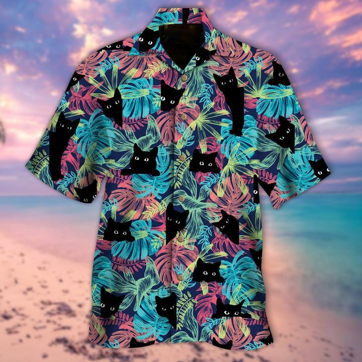 Black Cat Aloha Hawaii Shirts For Men Women Ha53363