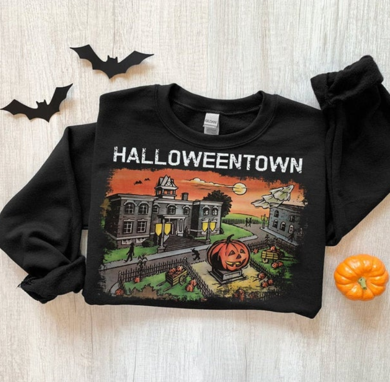 Halloweentown Crewneck Sweatshirt. Halloweentown Sweatshirt, Pumpkin Sweatshirt, Halloween Sweatshirt, Halloweentown Shirt