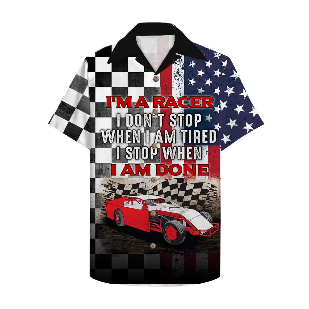 Dirt Track Racing I Am A Racer Hawaiian Shirt Ha103450