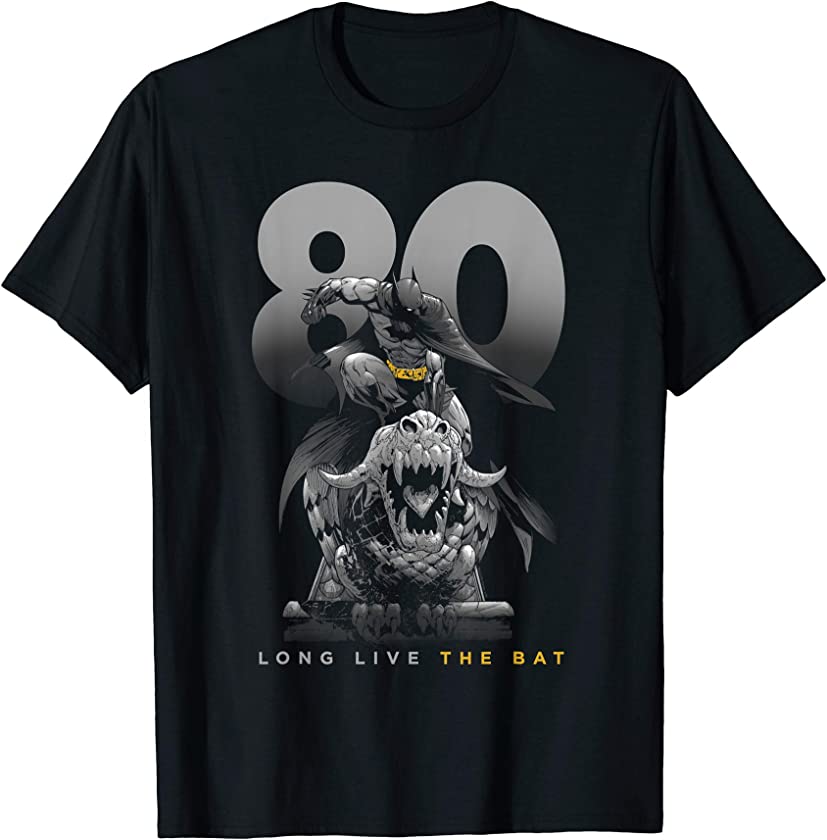 Batman 80 Years Long Live the Bat T-Shirt