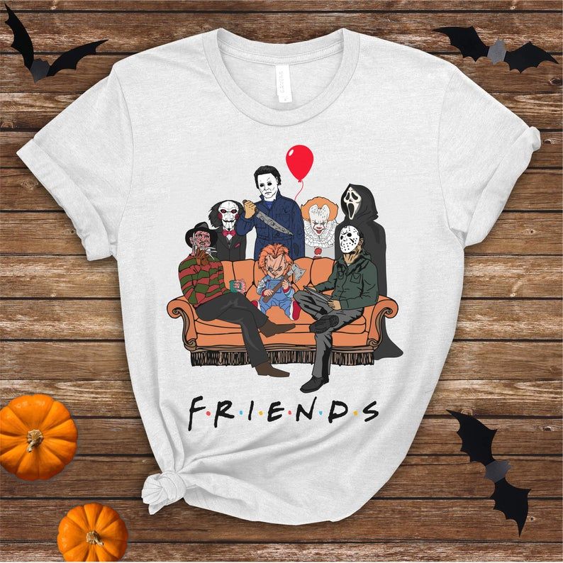 Halloween Funny Horror Friends Shirt, Halloween Horror Movie Killers,Horror Halloween Squad,Friends Halloween Shirt
