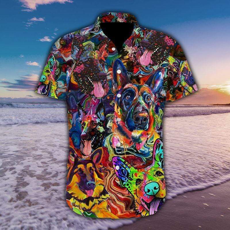 German Shepherd Dog Aloha Hawaii Shirts For Men Women Ha33000