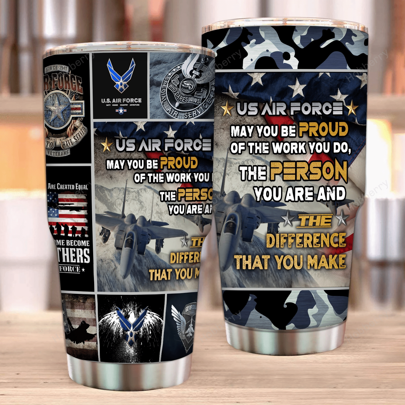 Us Army Air Force Steel Tumbler