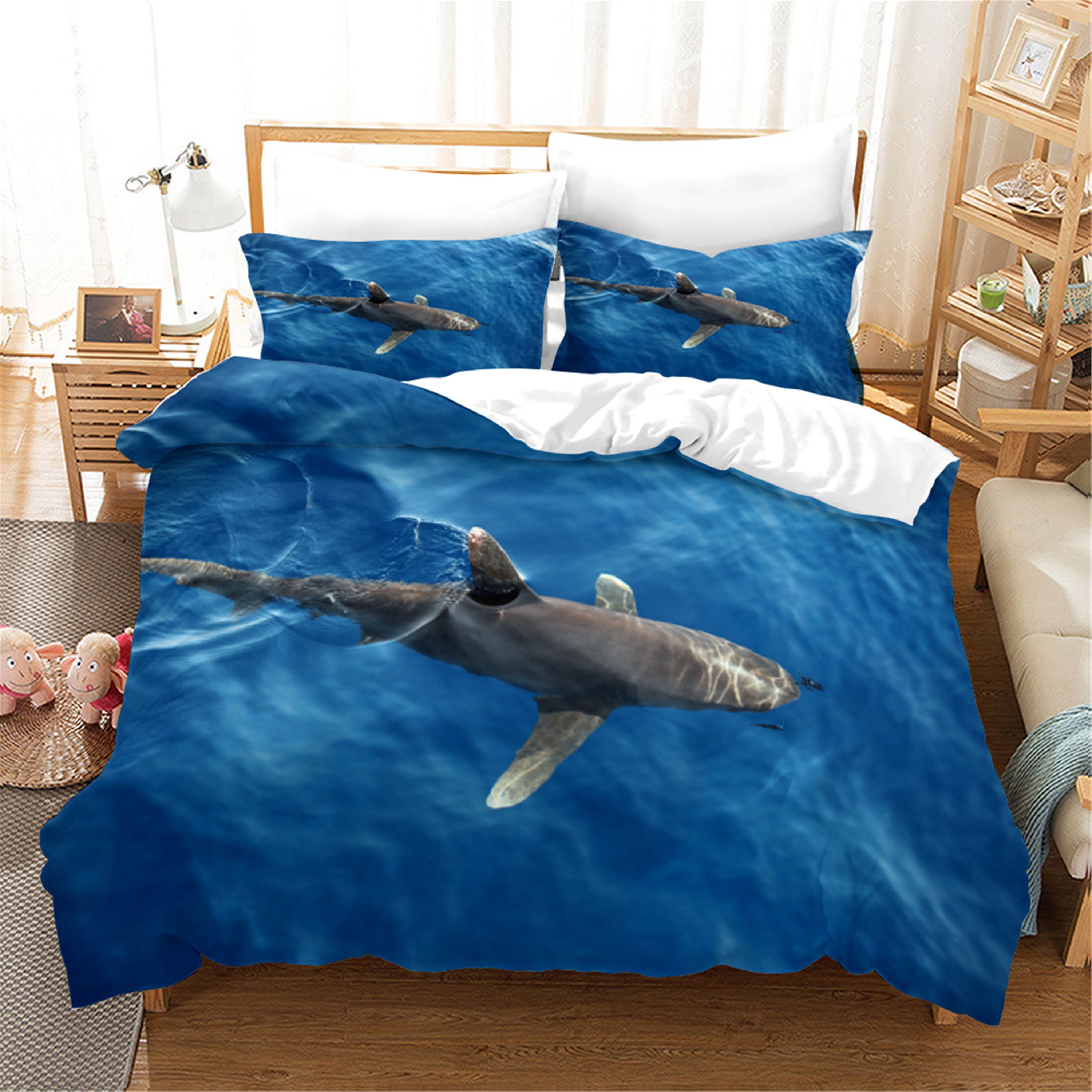 3D Sea Animal Whale Quilt Cover Set Bedding Set Duvet Cover Pillowcases 33