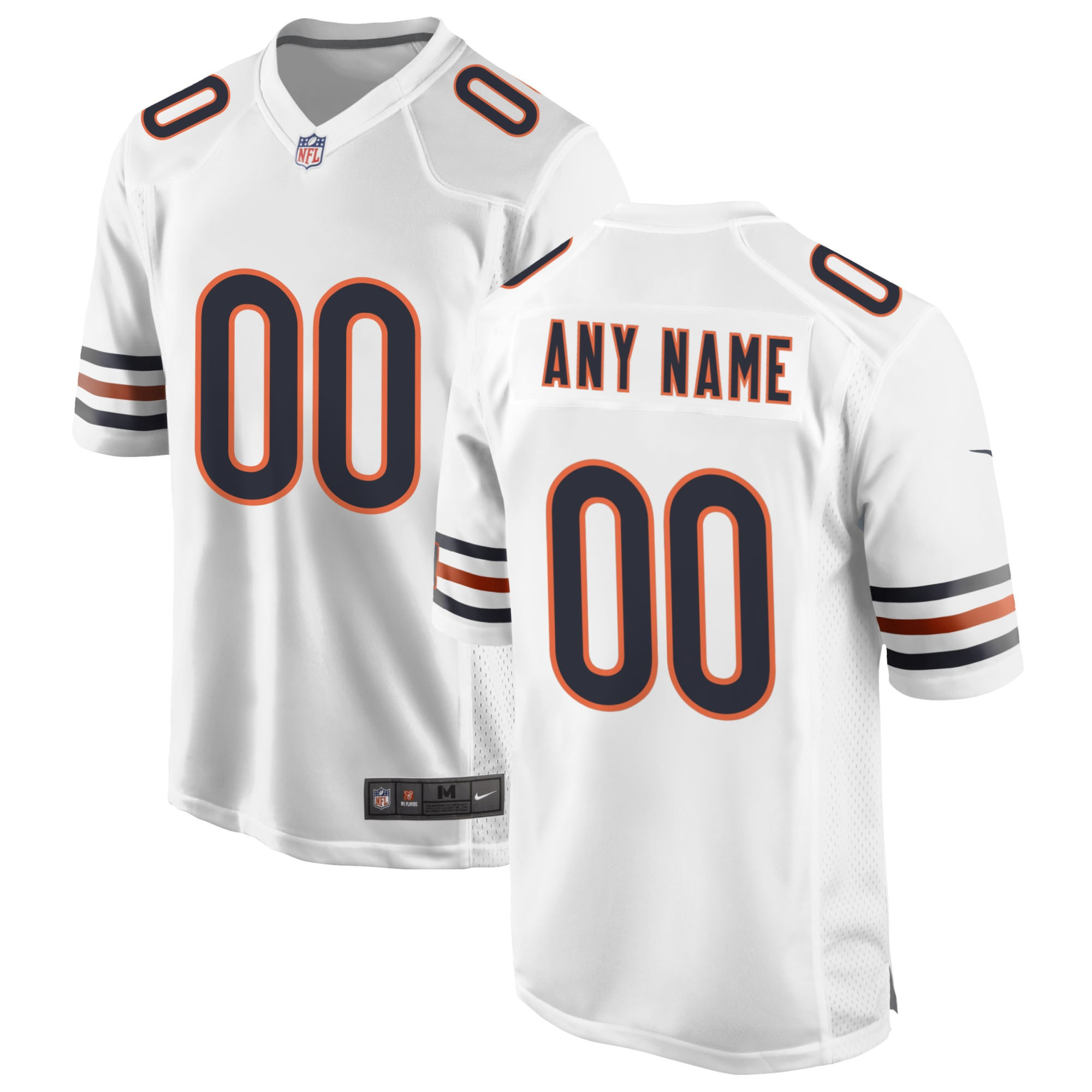 Chicago Bears Custom Game Jersey – White Custom Jerseys NFL