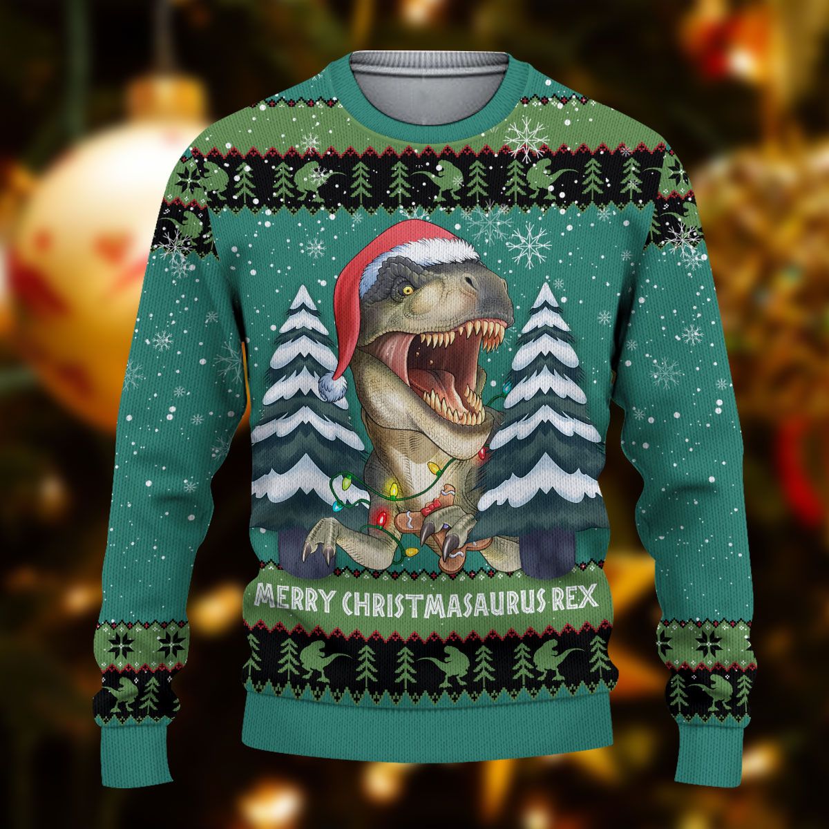 Christmas Sweater – Christmasaurus Rex 3D Aop Shirts For Men And Women ...