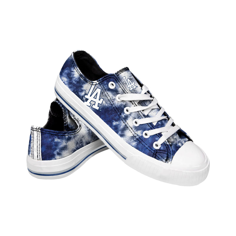 Los Angeles Dodgers MLB Womens Low Top Tie-Dye Canvas Shoe