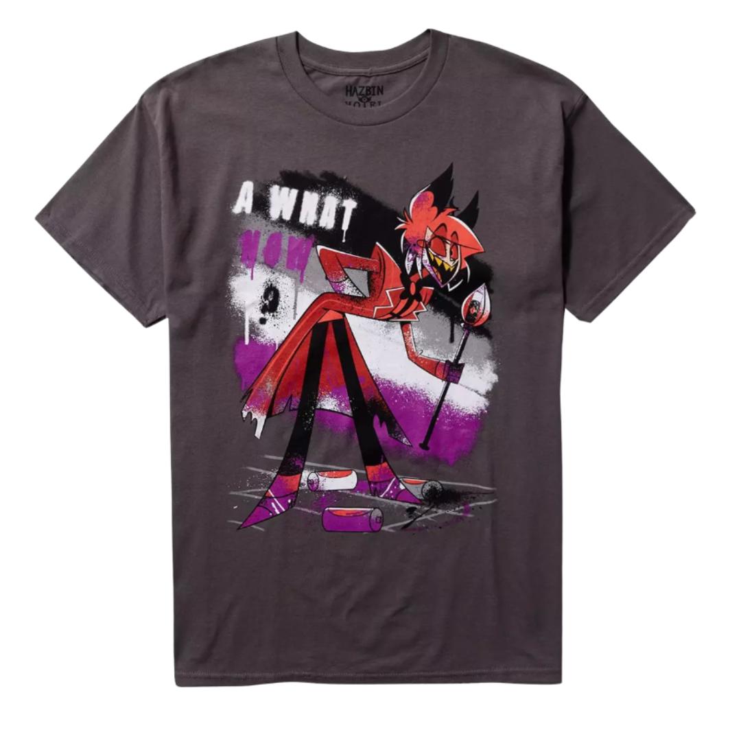Hazbin Hotel Alastor Asexual Pride Shirt LGBTQ+ Graphic Tee for Animation Fans _ Alt Streetwear T Shirt _ Gift for Him Her Hot Topic Style