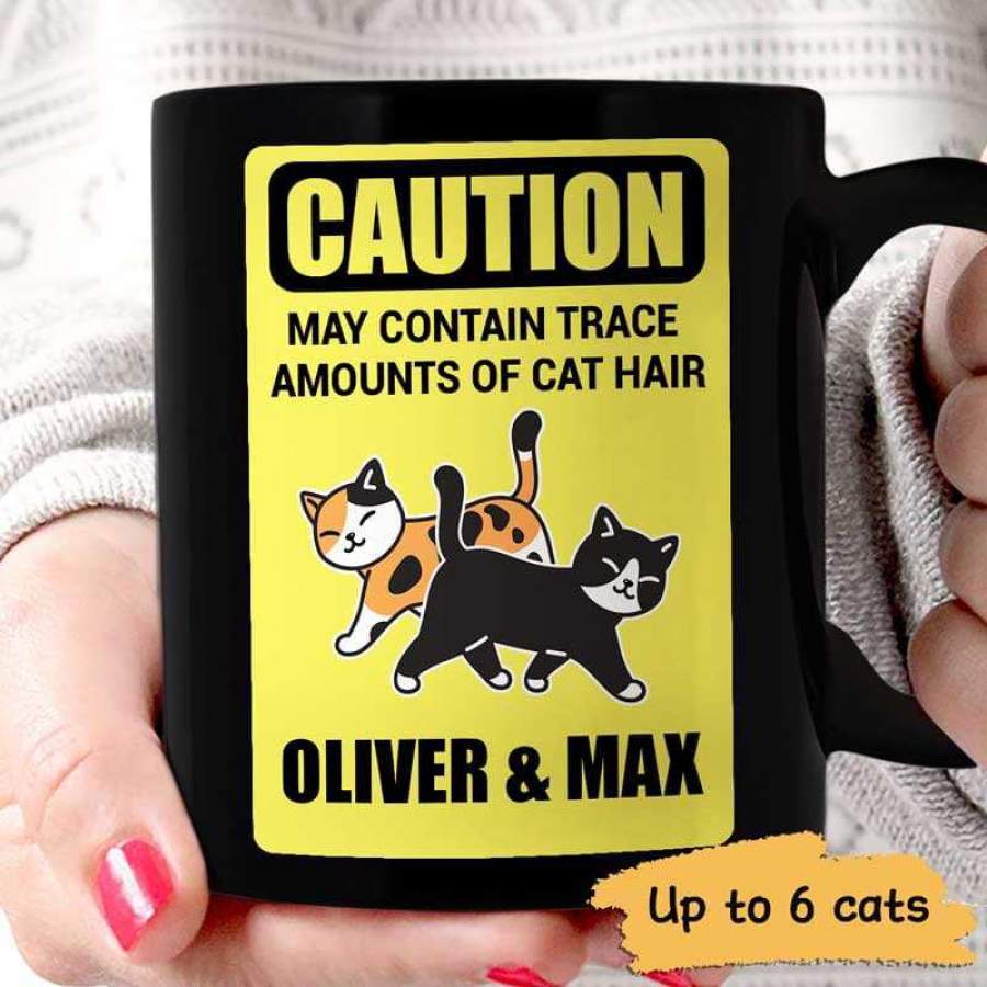 Cat Hair Caution Personalized Mug